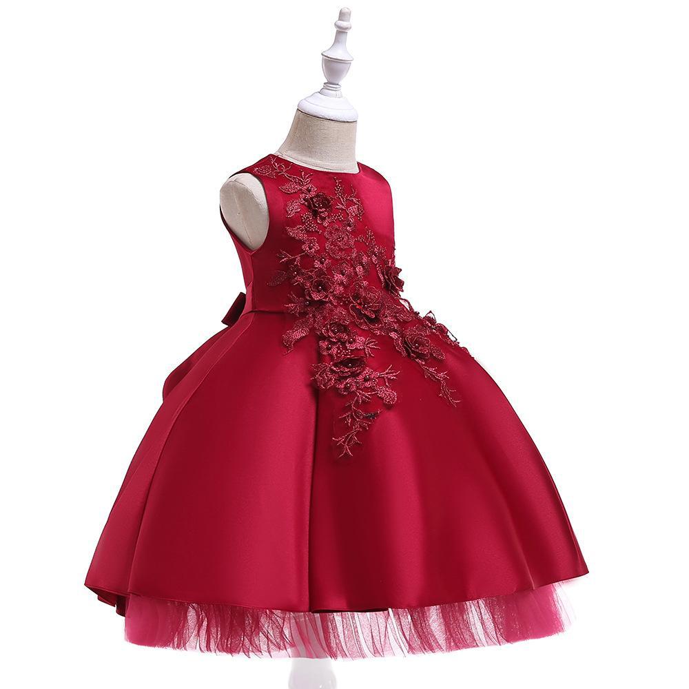 Birthday Dress For Baby Girls Halloween Party Dress NewBorn Christmas Red Clothing 6 8 Years Old Toddler Christening Gowns
