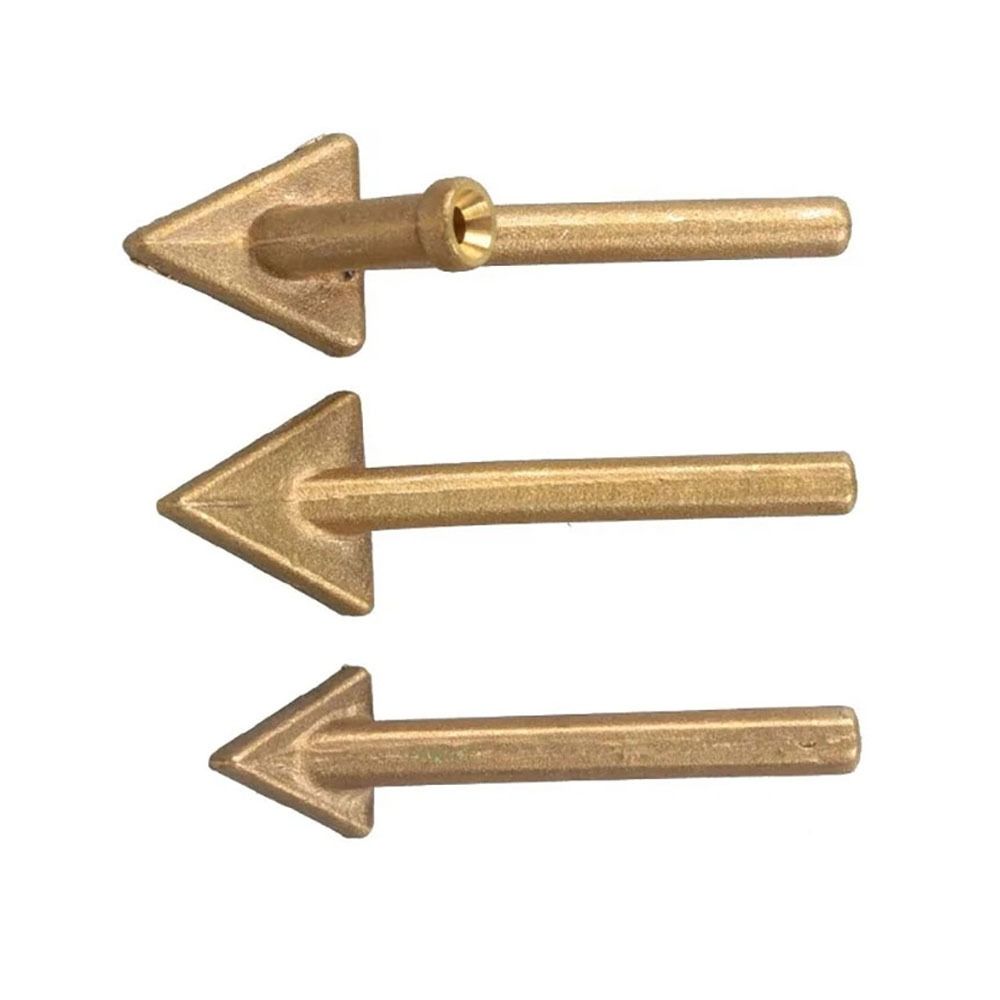 3 Stück/Set Messing Ersatzspitzen Dreieckiger Glättkopf Schweißspitzen Schweißreparaturwerkzeug