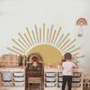 3d boho sun wall sticker for kids room self adhesive living room bedroom boho design wall art decal