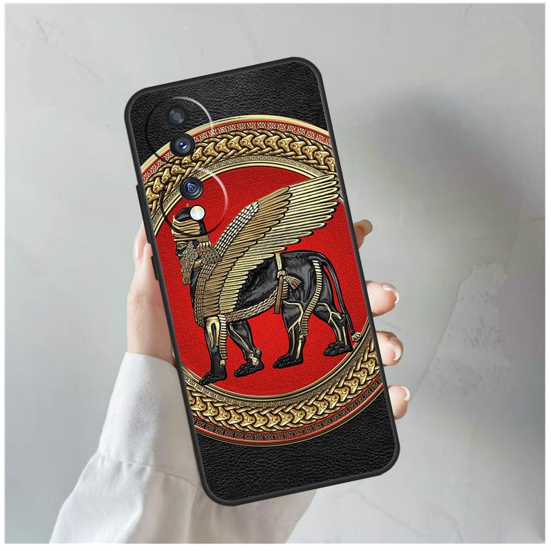 

Lamassu Assyrian Winged Lion For Honor Magic 8 7 6 5 Pro Case For Honor 400 200 Lite 90 70 50 X8c X8b X9a X9b X9c X9d Win Honor Magic7 Pro