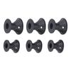 20pcs Mushroom Shaped Hair Curler Household Silicone Women Girls Hair Roller Styling Tool Black