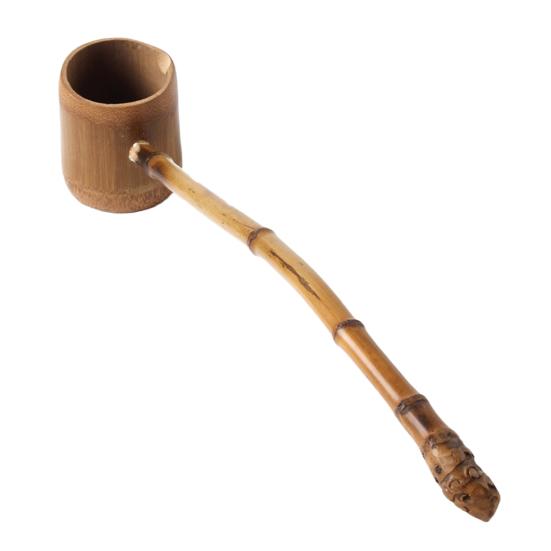 

Water Ladle Natural Creative Special Long-handled Bailer Carbonized Water Bamboo Spoon for Home