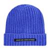 Casual And Unique By Fenrun Letter Print Knitted Hat Thick Striped Warm Cap
