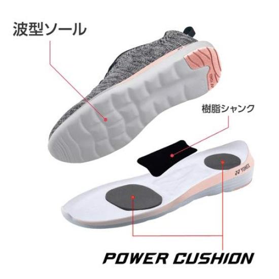 YONEX Power Cushion L01Y Walking Size Cm Women's Shoes, Beige, 24.5