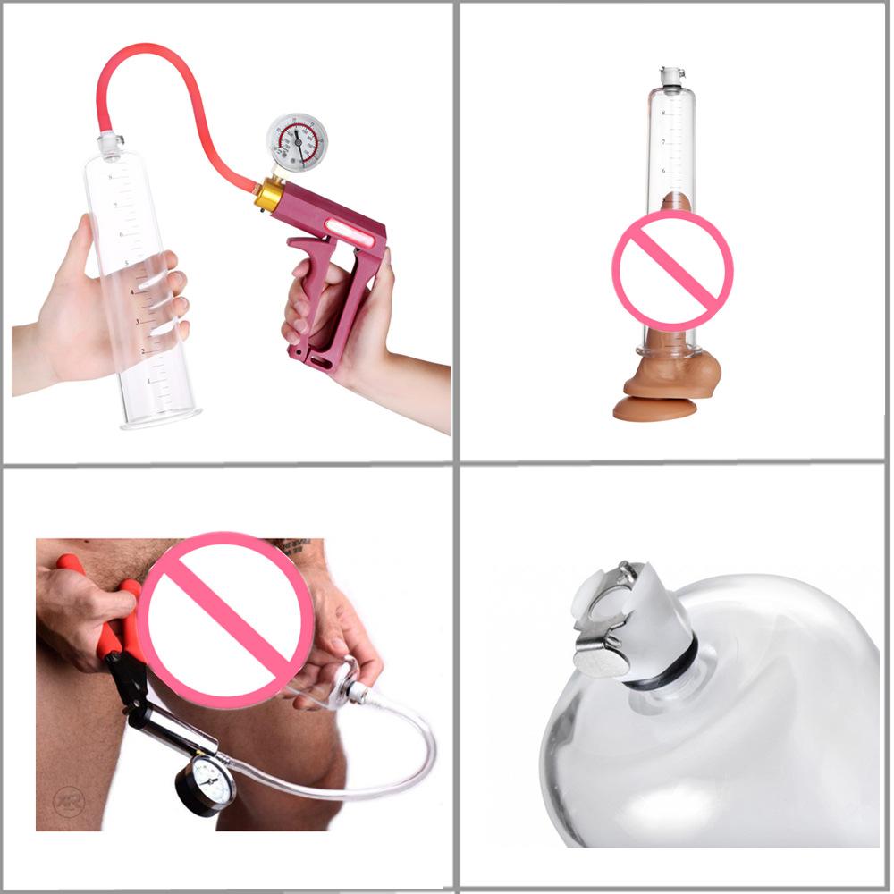 Penis Pump Cylinder Sealed Sleeve Accessories for Dick Extender Enlargement Vacuum Pumps Masturbator Ring Flask Part Replacement