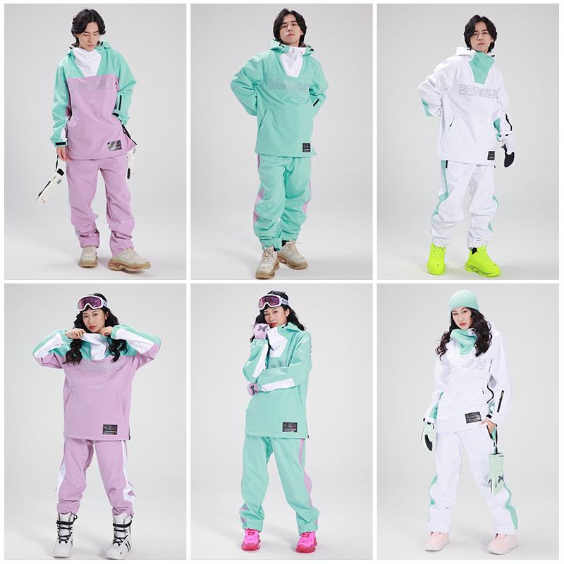 2023 Winter Ski Suit Set: Windproof, Waterproof, Thickened Warmth for Men & Women