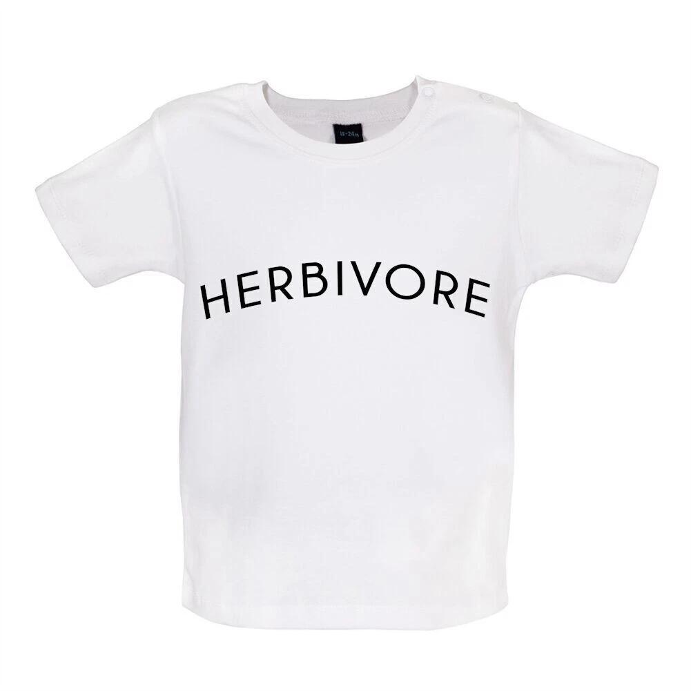 

Herbivore - Baby Kids Boys Girls Unisex T-Shirt / Babygrow - Plant Based Vegan Vegetarian Plants 120