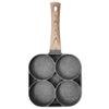 4-hole Egg Frying Pan Non-stick Pancake Pans Thickened Omelet Pan Steak Cooking Pan Hamburg Bread Pan Induction Cooker Gas Stove