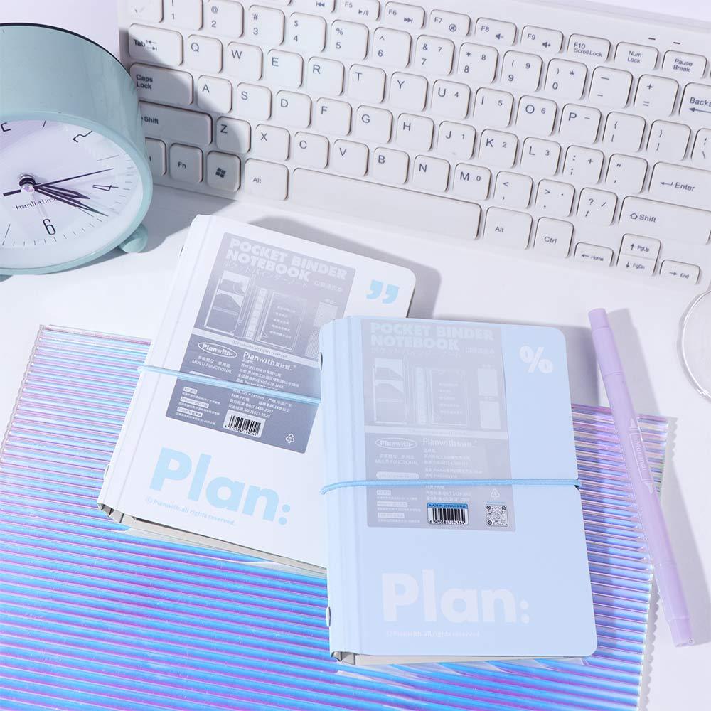44 Sheets Mini Pocket Notebook 6 Ring Loose Leaf Diary Book Practical Portable Handbook  Stationery