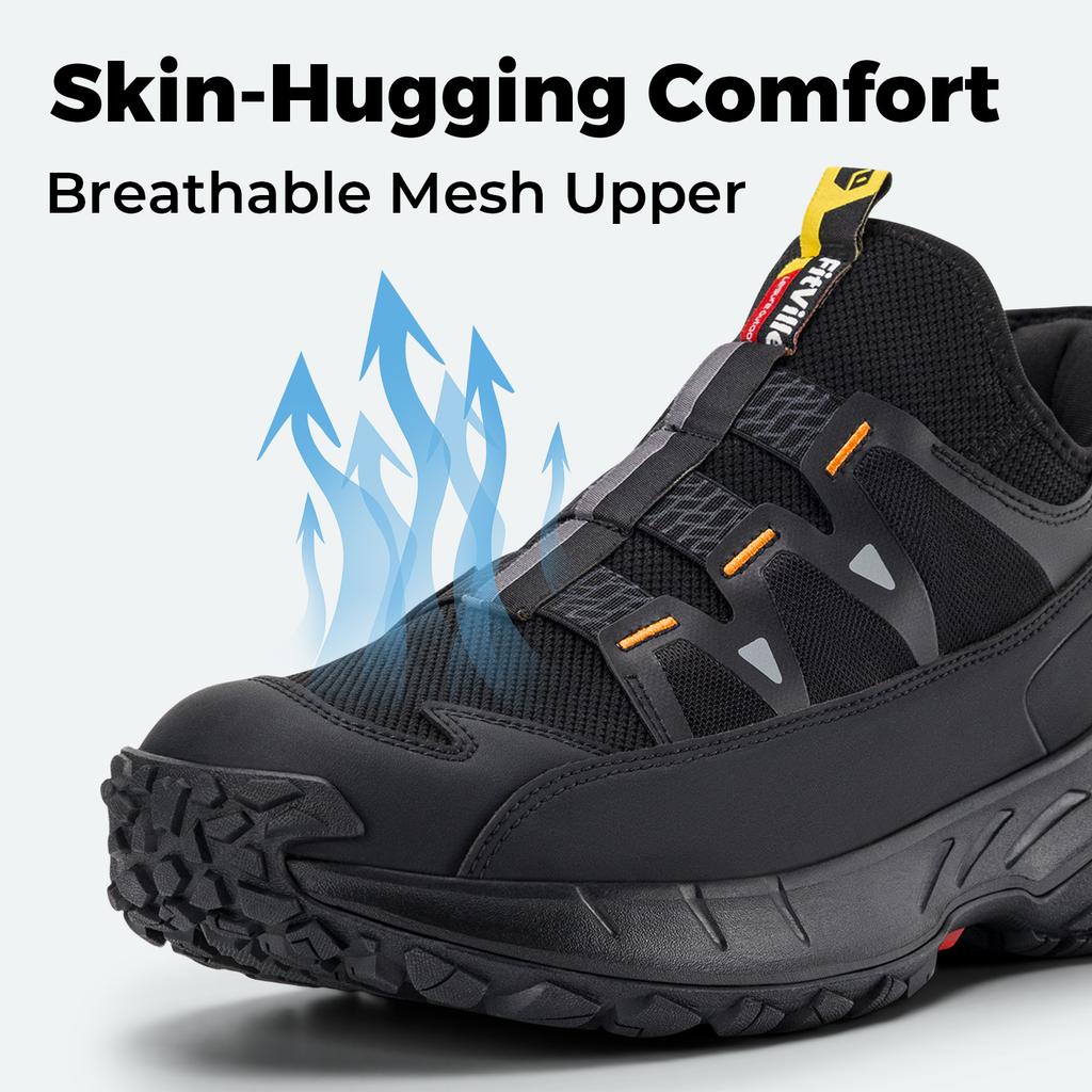 FitVille Men'S Extra Wide Sneakers Slip-On Shoes Comfortable Running Shoe Non-Slip Hiking With Arch Support For Swollen Feet