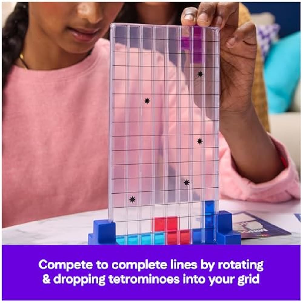Spin Master Game, Tetris: Board Game, Play the Classic Puzzle Game Tetris In Real Life, Multiplay...