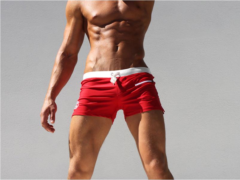 Slip de bain Lycra taille basse à blocs de couleurs pour homme - Séchage rapide & Vêtement de fitness sportif