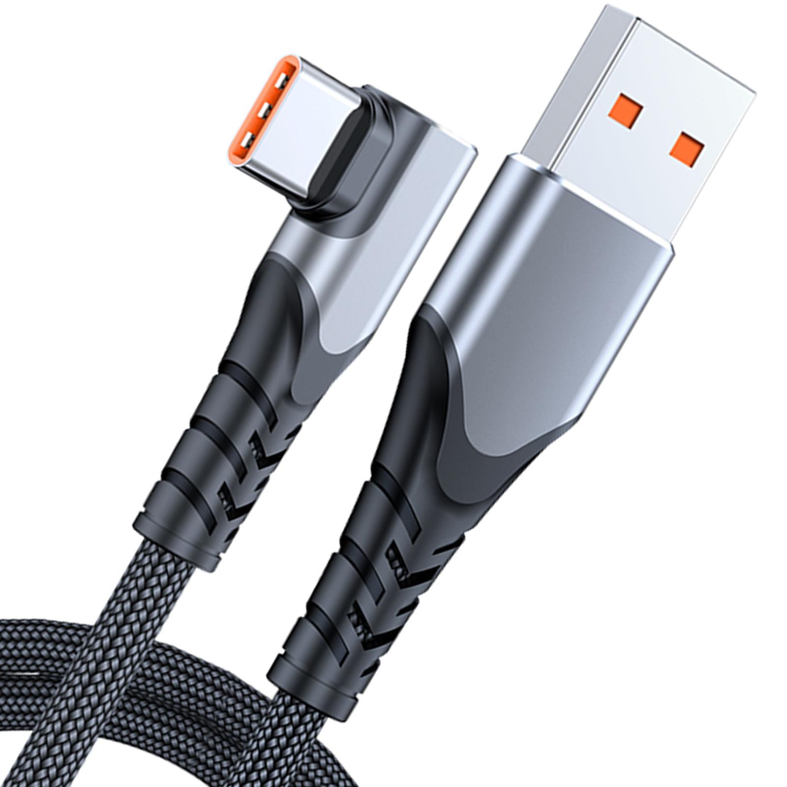 Flexible USB A to C Cable USB to USB C Cable for PC Gaming 6A 66W Charging Cable for Seamlessly Game Experience