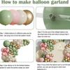 Avocado Balloon Chain, Shopping Mall Kindergarten Store Opening Styling Balloon Birthday Party Decoration Balloon