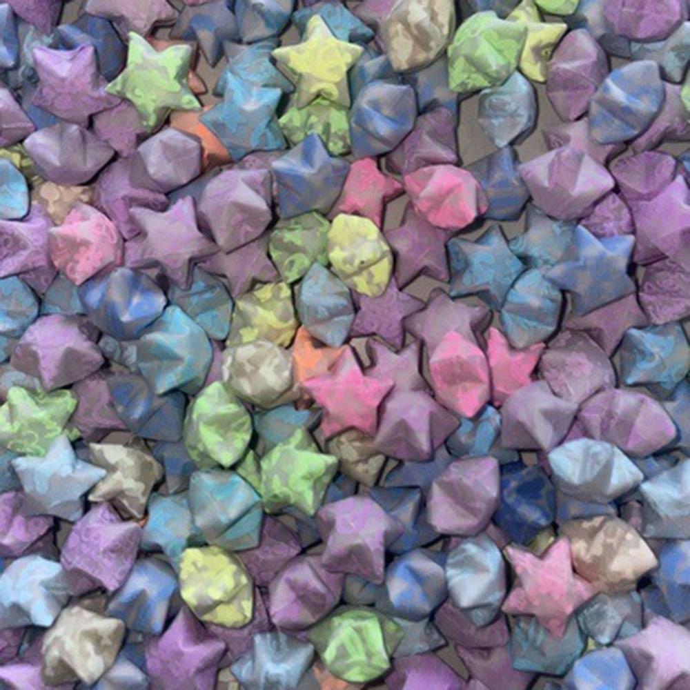 

Градієнтні Зірки Орігамі Мистецтво Папір для рукоділля Зірка Романтична Зірка Удачі Орігамі для подарунка дівчині Luminous Color/100Pcs