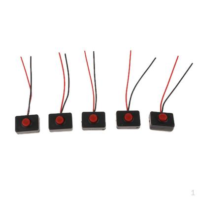 5-part Self- Push Button Switch 12V with 2 Wires