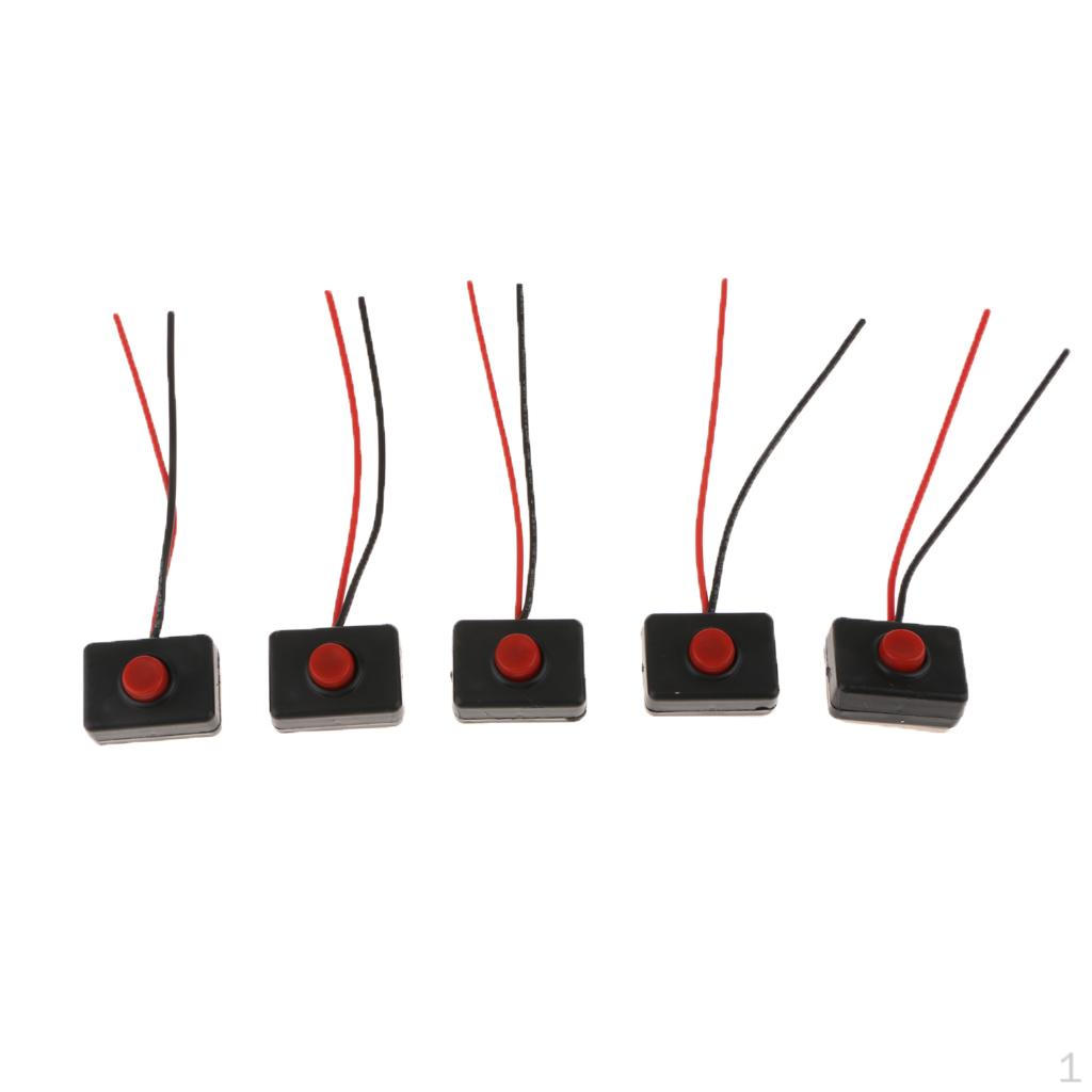 

5-part Self- Push Button Switch 12V with 2 Wires