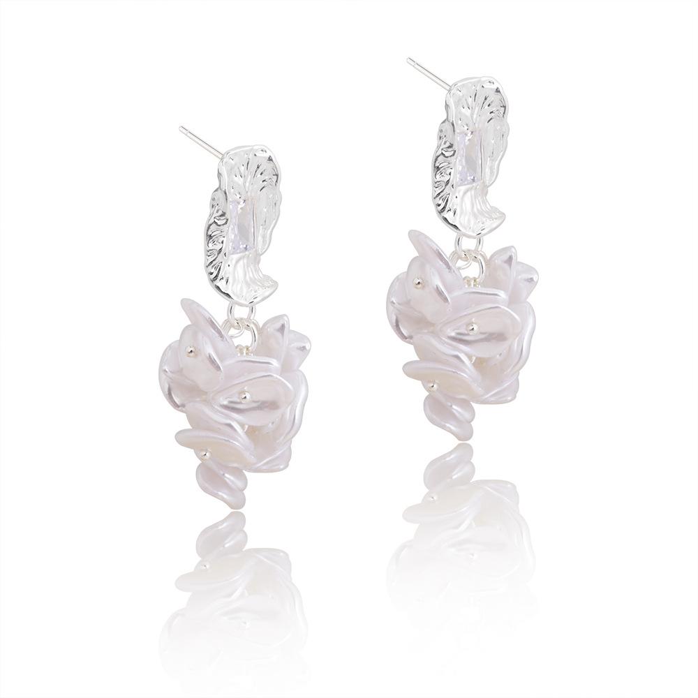 

Винтажные серьги-кисточки из барочного жемчуга, Модные плиссированные европейские серьги-капли