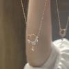 Collana con Ciondolo Luna da Donna Lusso Leggero Design di Nicchia Versatile Moda Gioielli Catena Clavicola