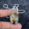 Chrysocolla Gemstone Handmade 925 Sterling Silver Jewelry Pendant 2.01" M-2945