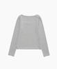 Tudument Square Long Sleeve Top Gray