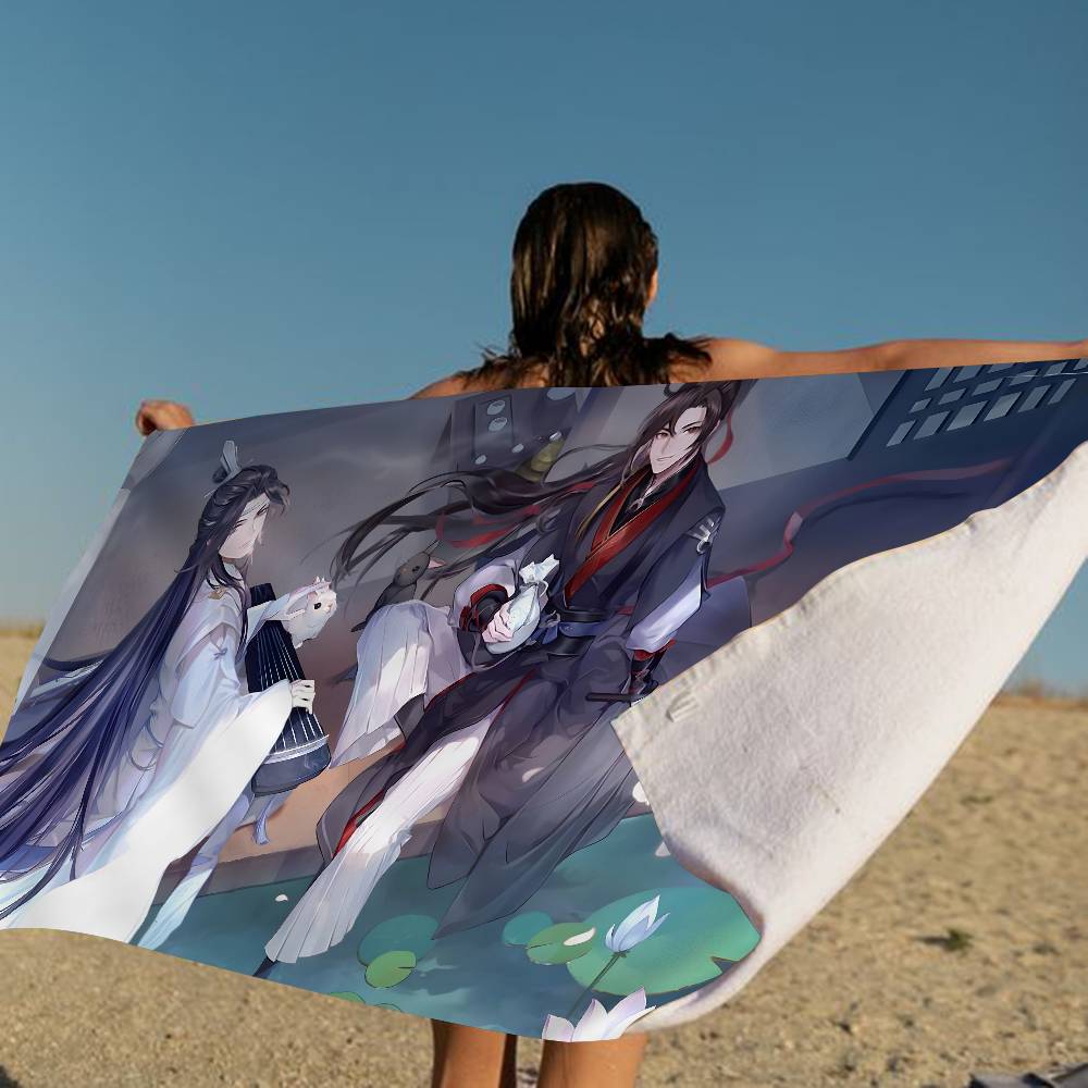 Anime Mo Dao Zu Shi Anime Beach Swimming Towel Soft Absorbent Washcloth Children's Gifts For Kids Travel Camping Gym