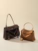 Ladies Frosted Cow Genuine Leather Shoulder Bag Female Luxury Designer Portable Handbags Women's Work Commute Retro Cowhide Bags