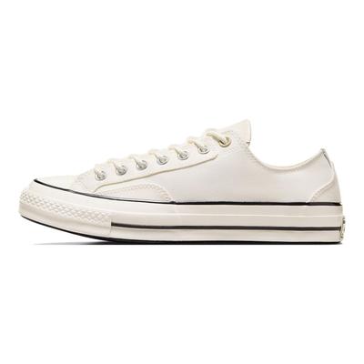 Chuck 70 Low Canvas & Leather - White Unisex Sneakers Egret Beach-Stone Black A08762C