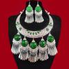Landie Ethnic Style Exaggerated Miao Silver Large Collar Miao Silver Characteristic Gem Collar Miao Dance Jewelry Women's Necklace
