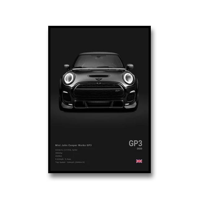 Famous Cars DEMON MACH 1 Canvas Wall Art Print Poster NSX TYPE R Decorative Mural Modern Home Decor Birthday Gift Unframed