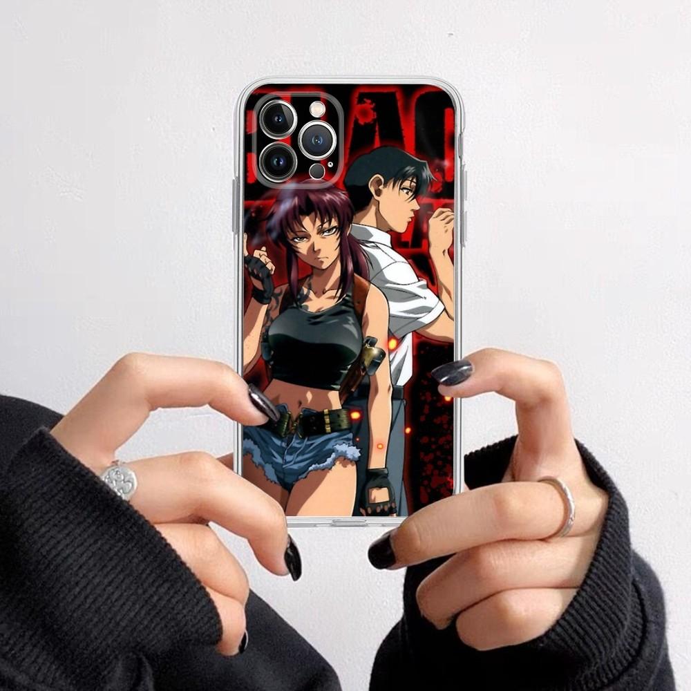 

BLACK LAGOON Phone Case for iPhone 16 15 8 7 6 6S Plus X SE XR XS 14 11 12 13 Mini Pro Max Mobile Case iPhone 11