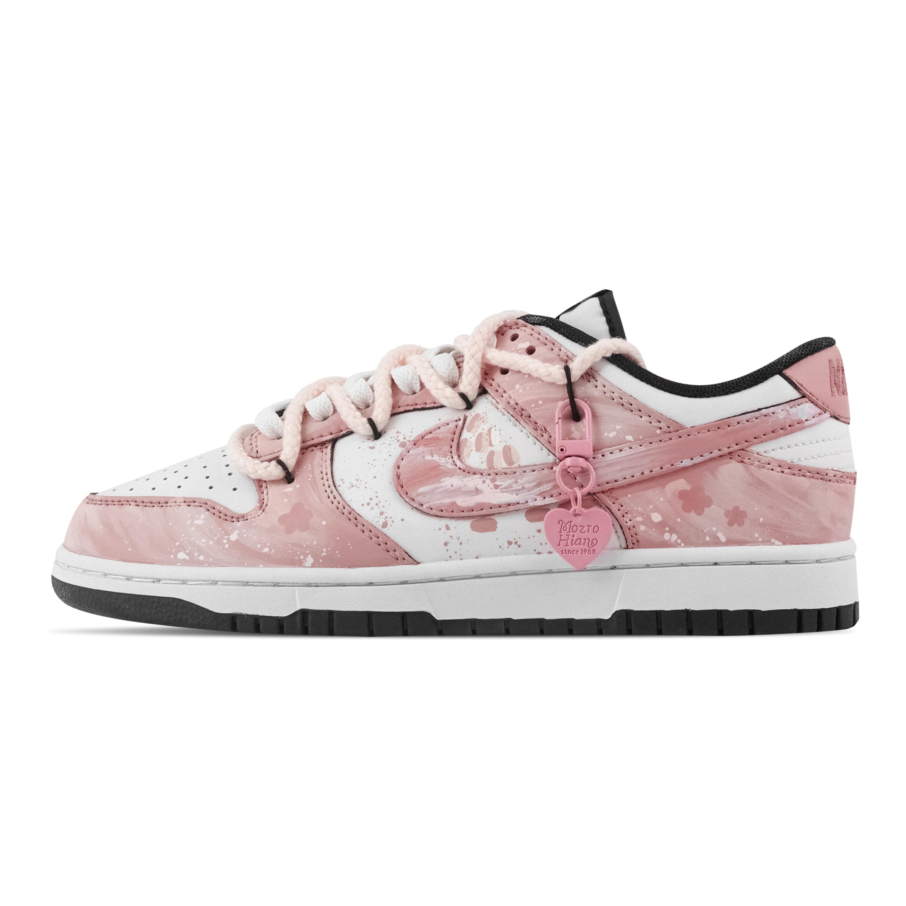 

Nike Dunk Pink Floral Shadow Slip Resistant Abrasion Resistant Low top Skateboard Shoes Unisex DD1391-100(Team529-) 36.5