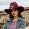 Vintage Cowboy Style Suede Hat Unisex Autumn Winter Outdoor Travel Jazz Hat