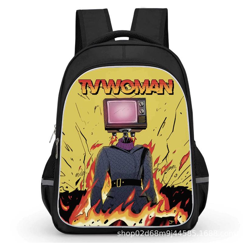 Toilet Man School Bag Titan Clock Man Titan Monitor Man Titan Audio Man Large Capacity Student School Bag