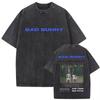 Camiseta Gráfica Bad Bunny Un Verano Sin Ti Vintage Lavada Moda Masculina Oversize Streetwear Femenina Camisetas de Algodón de Alta Calidad
