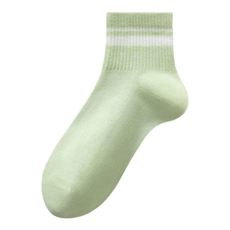 Women's Spring and Summer Thin Pure Cotton Mesh Boneless Sports Socks