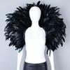 Party Luxury Scarf Feather Cosplay Designer Punk Halloween Masked Ball Carnival Feather Punk Carnival Party Apparel Accessories
