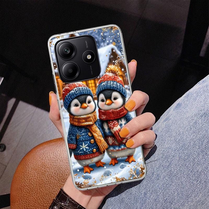 Weihnachten Pinguin Handyhülle für Handyhülle für Xiaomi Redmi Note 15 14 14S 13 Pro Plus 12 12S 11S 11E 10S 10 11T 5G Einzigartige Hülle