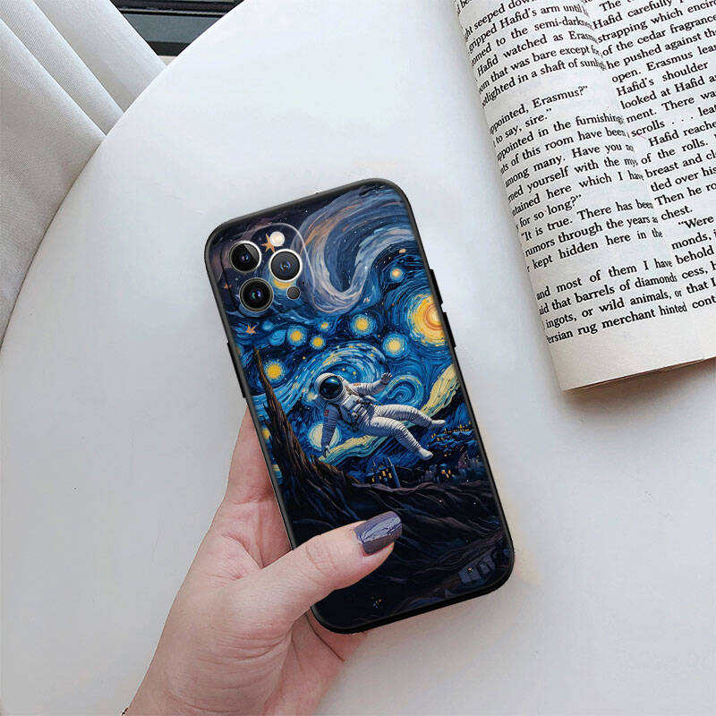 MH15 Astronaut Space Moon Phone Shell for Samsung S20 S21 S22 S23 S24 FE Ultra Plus Lite S21S A55 A07 A17 F06 F16 M06 M16 M56 A36 A37 A57