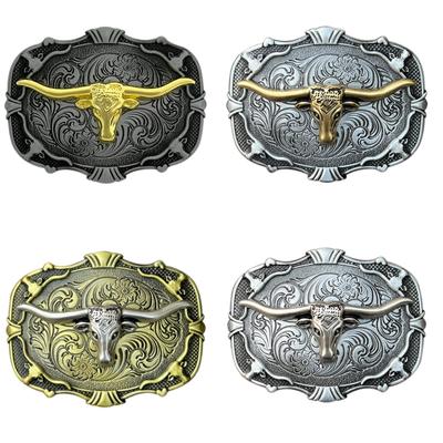 Fibbie da Cintura Medievali con Sostituzione di Toro Stile Western Cowboy