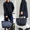 VITAFELICE Genuine Cowhide Leather Tote Bag for Men and Women, Oinb-n1706 (Black)
