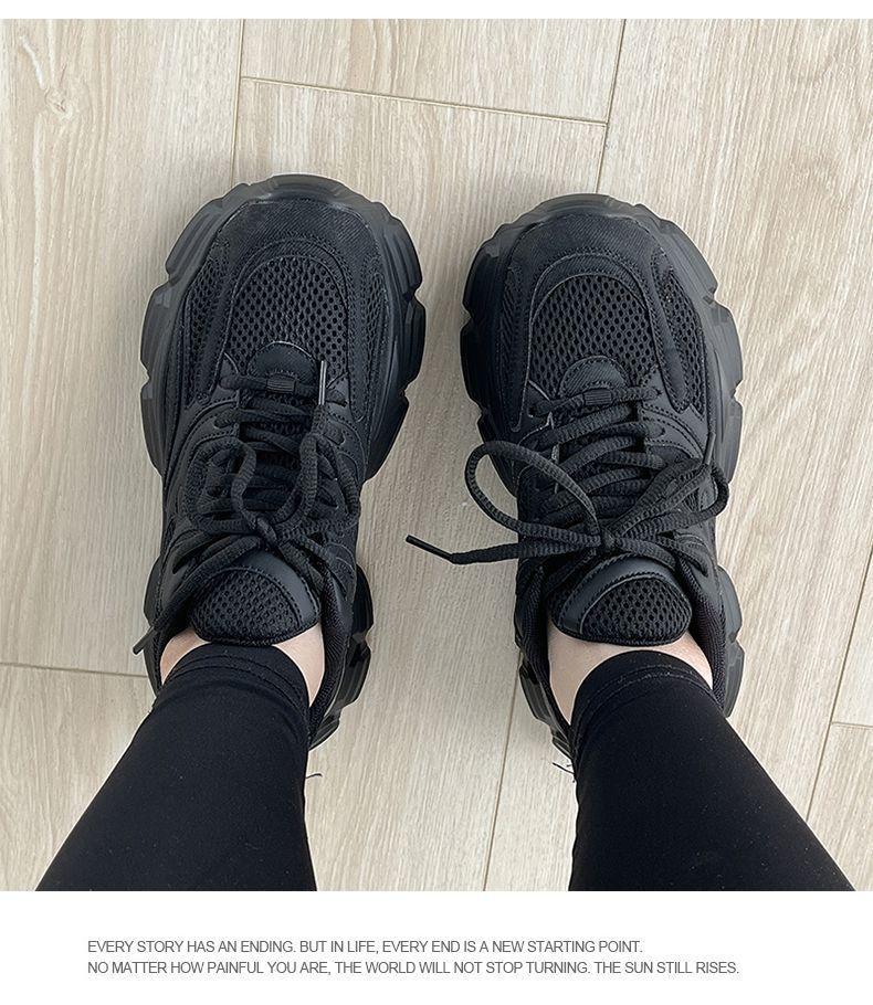 Sports shoes for women 2025 new versatile breathable lace up casual shoes versatile sports trendy shoes