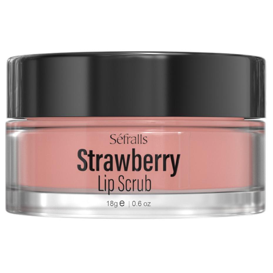 Erdbeer-Lippenpeeling, 18 g, Lippenpflege, pflegende und feuchtigkeitsspendende Lippenpflege, Peeling