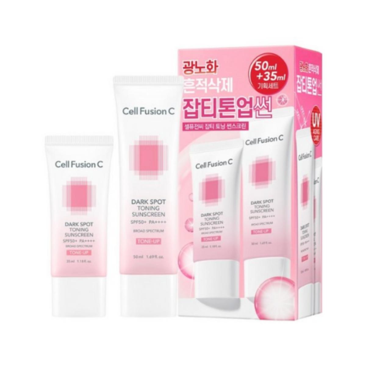 

Cell Fusion C Blemish Toner Sunscreen Set, 50ml + 35ml, SPF50+ PA++++, 1 set