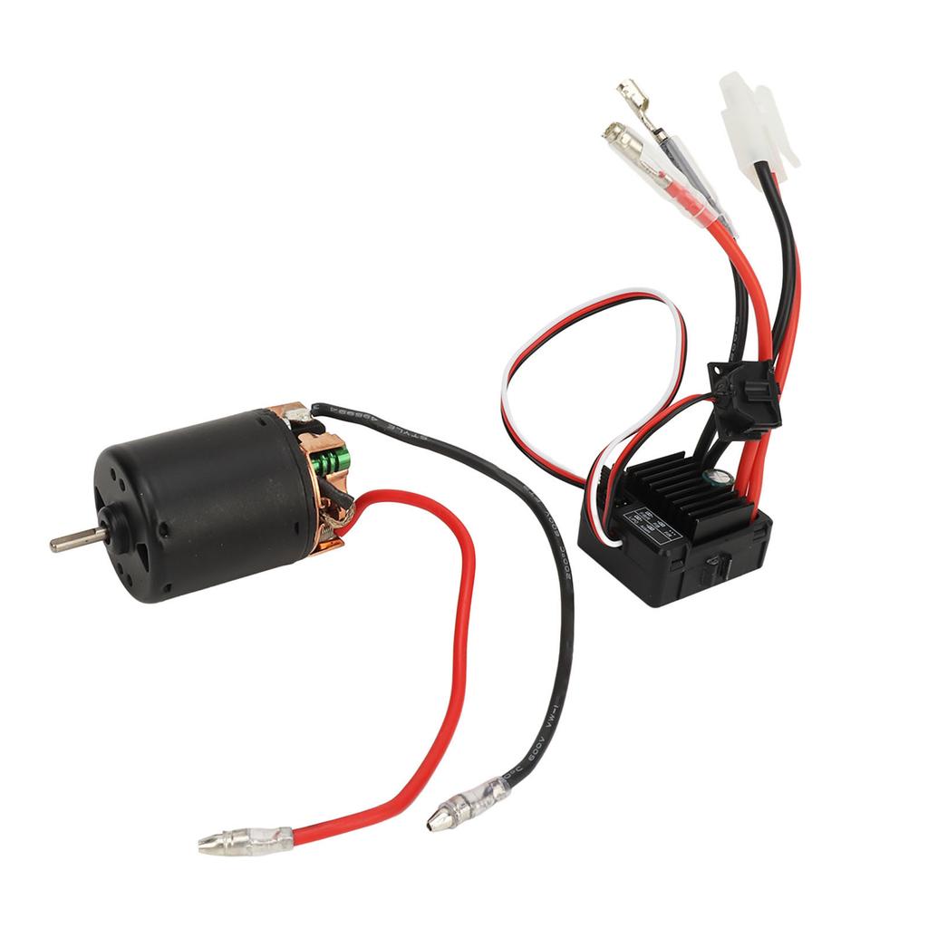 RC Motor ESC Combo Brushed 540 Motor High Torque 60A Speed Controller Low Noise Powerful RC Car Accessory for 1 14 1 10