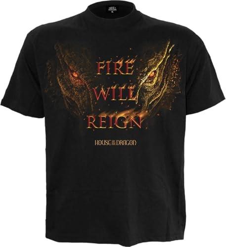 Hbo Hod 2 Fire Will Reign (Unisex Black Short Sleeve Tshirts) Ex Ex Large S