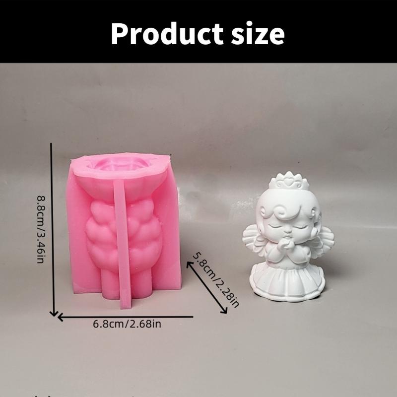 Mädchenstatue Silikon Kerzenformen für Epoxidharz Kerze Seife Heimdekoration Schokolade Fondant für Süßigkeiten Backen