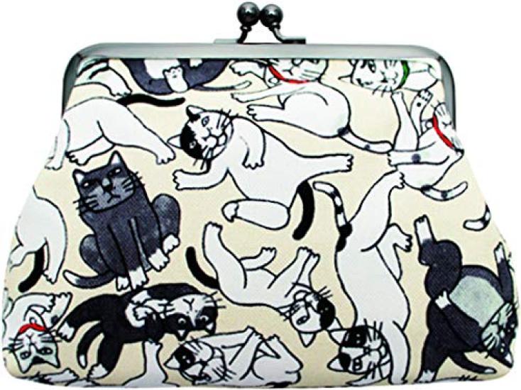 

Made in Japan, square clasp purse by Hajime Okamoto, Kabamaru, 15 x 3 x 12 cm