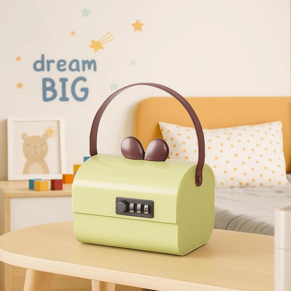 Large Capacity Password Savings Box Cartoon Design Cartoon Change Jar  Figurine