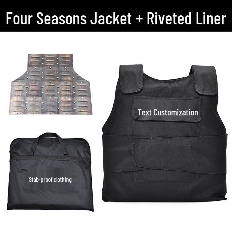 Stab-Proof Security Vest - Durable Protective Wear for Duty Guards
